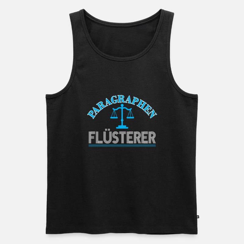 Paragraphen Flüsterer Anwalt Jura Studium Jurist - Männer Premium Bio Tank Top - Schwarz