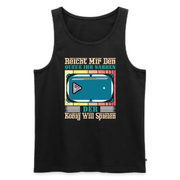 Reicht Mir Den Queue Ihr Narren Billard Pool - Männer Premium Bio Tank Top - Schwarz - Vorne - AI Model Male 178 light (178cm)