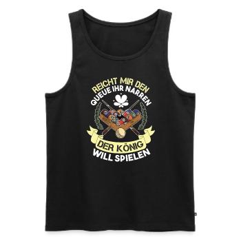 Reicht Mir Den Queue Ihr Narren Billard Pool - Männer Premium Bio Tank Top - Schwarz - Vorne - AI Model Male 178 light (178cm)