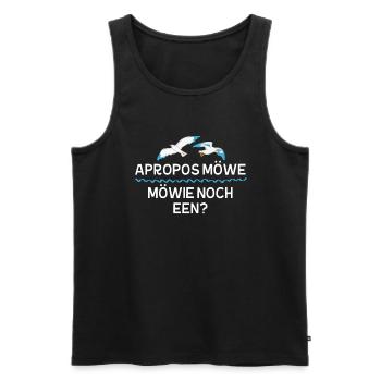 Witzige Norddeutscher Spruch Witze Plattdeutscher - Männer Premium Bio Tank Top - Schwarz - Vorne - AI Model Male 178 light (178cm)