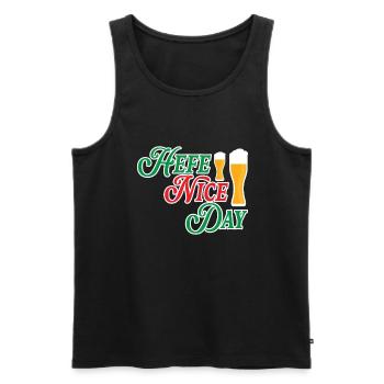 Hefe Nice Day Alkohol Brauer Bierbrauen Bier - Männer Premium Bio Tank Top - Schwarz - Vorne - AI Model Male 178 light (178cm)