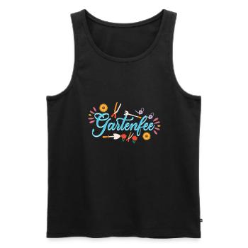 Gardener Gardening Hobby Gardener Gardening - Men's Premium Organic Tank Top - black - Front - AI Model Male 178 light (178cm)