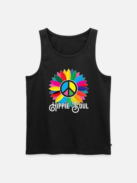 Hippie soul - Men's Premium Organic Tank Top - black