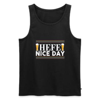 Hefe Nice Day Alkohol Brauer Bierbrauen Bier - Männer Premium Bio Tank Top - Schwarz - Vorne - AI Model Male 178 light (178cm)