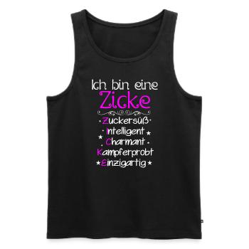 Ich Bin Eine Definition Spruch Freches - Männer Premium Bio Tank Top - Schwarz - Vorne - Michal (187cm)