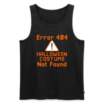 Fehler 404 Kostüm Nicht Gefunden - Männer Premium Bio Tank Top - Schwarz - Vorne - AI Model Male 178 light (178cm)
