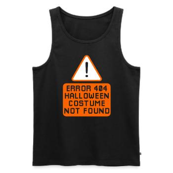 Fehler 404 Kostüm Nicht Gefunden - Männer Premium Bio Tank Top - Schwarz - Vorne - AI Model Male 178 light (178cm)