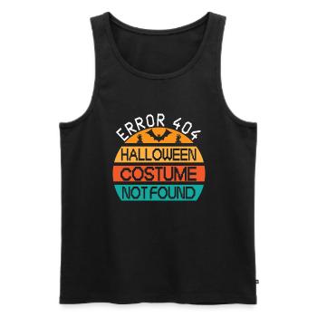 Fehler 404 Kostüm Nicht Gefunden - Männer Premium Bio Tank Top - Schwarz - Vorne - AI Model Male 178 light (178cm)