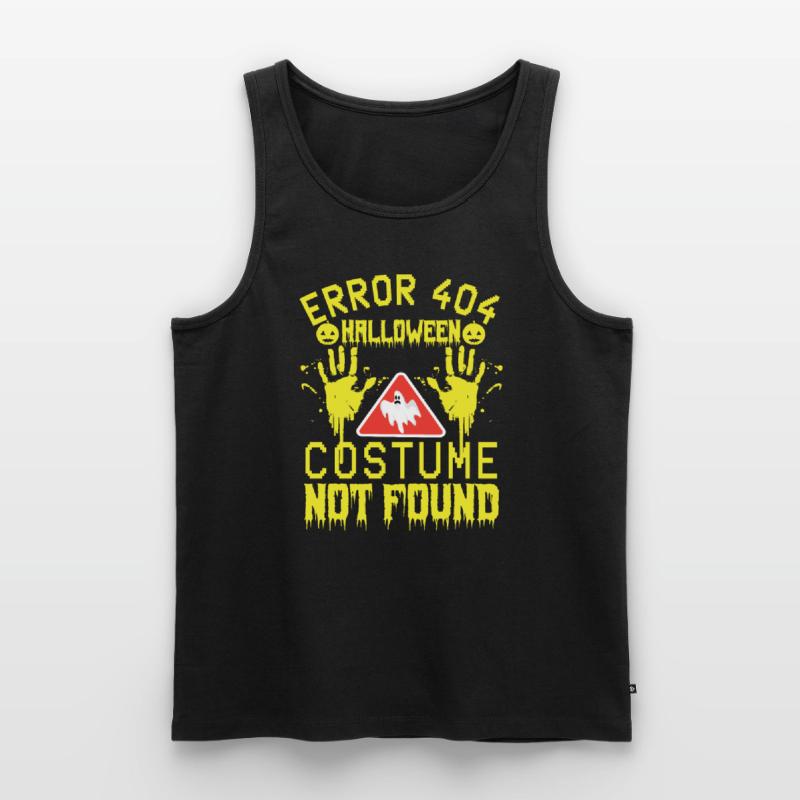 Error 404 Costume Not Found Halloween Coding Men's Premium Organic Tank Top