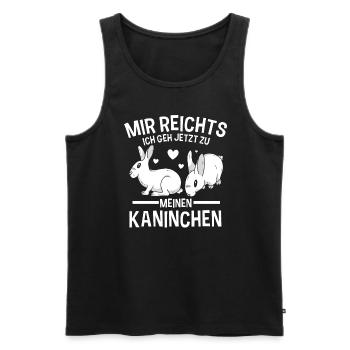 Süßer Hasen Spruch Kaninchen Haustier Hasen Mama - Männer Premium Bio Tank Top - Schwarz - Vorne - Michal (187cm)