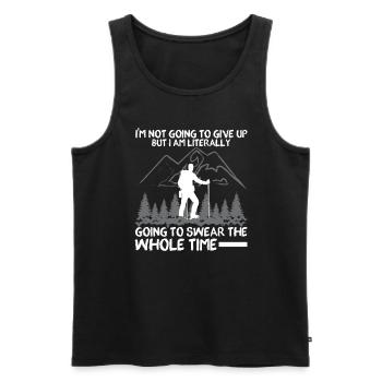 Lustige Wandergeschenkeaussage - Männer Premium Bio Tank Top - Schwarz - Vorne - Michal (187cm)