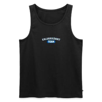 Kalsarikännit Betrinken in Unterhose Zuhause - Männer Premium Bio Tank Top - Schwarz - Vorne - AI Model Male 178 light (178cm)