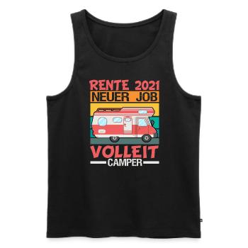 Ruhestand 2021 Renteneintritt Geschenk Rente Opa - Männer Premium Bio Tank Top - Schwarz - Vorne - AI Model Male 178 light (178cm)