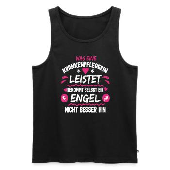 Krankenpflege Spruch für Krankenschwester und - Männer Premium Bio Tank Top - Schwarz - Vorne - Michal (187cm)