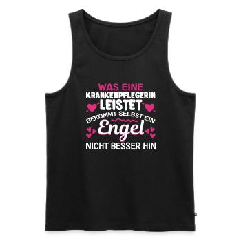 Krankenpflegerin Krankenpflege Krankenschwester - Männer Premium Bio Tank Top - Schwarz - Vorne - Michal (187cm)