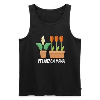 Mutter Gärtnerin Gartenarbeit Pflanzen Mama Blume - Männer Premium Bio Tank Top - Schwarz - Vorne - Michal (187cm)