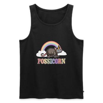 Opossum saying for animal lovers and possum - Men's Premium Organic Tank Top - black - Front - Michal (187cm)