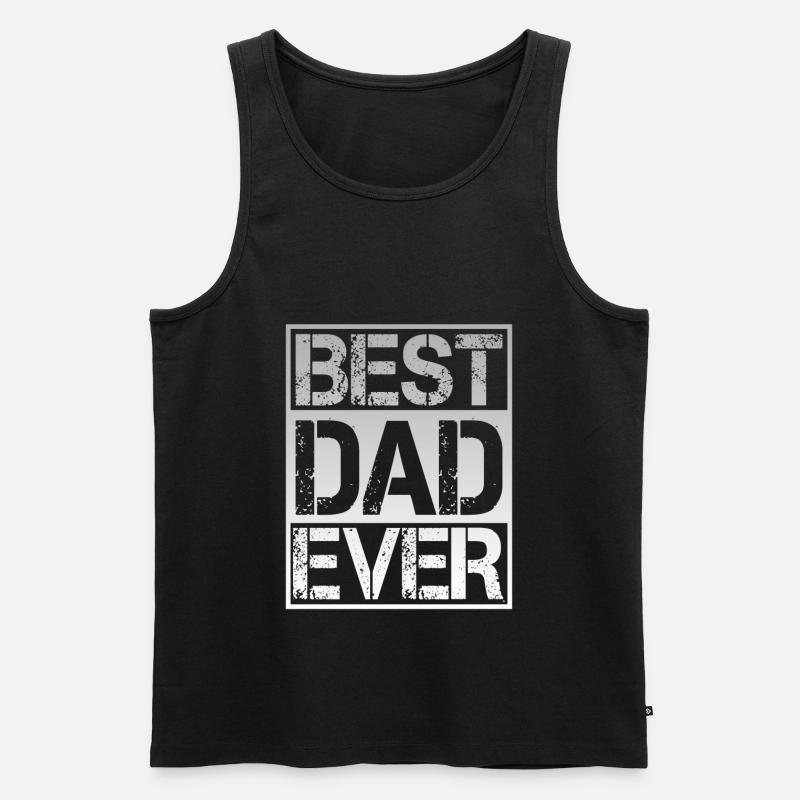 Bester Papa - Männer Premium Bio Tank Top - Schwarz