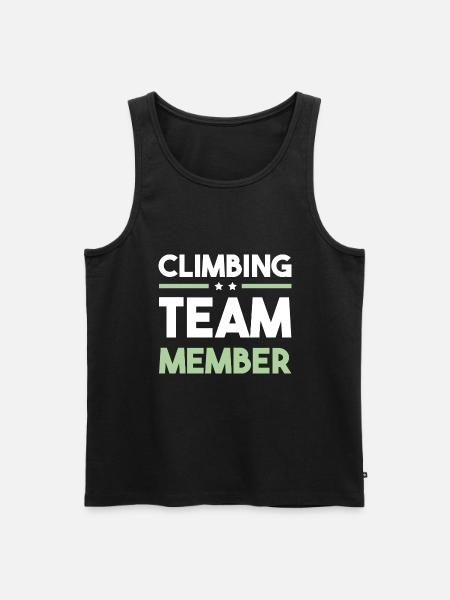 Climbing Team - Men's Premium Organic Tank Top - black