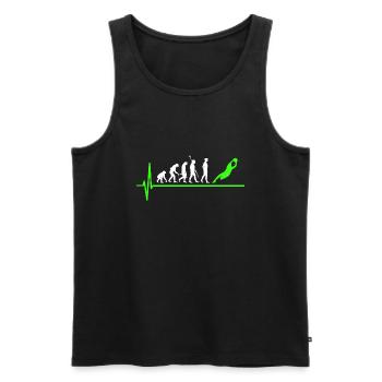 Torwart Torhüter Fußball - Männer Premium Bio Tank Top - Schwarz - Vorne - AI Model Male 178 light (178cm)