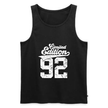 34TH BIRTHDAY LIMITED EDITION 1992 - Men's Premium Organic Tank Top - black - Front - Michal (187cm)