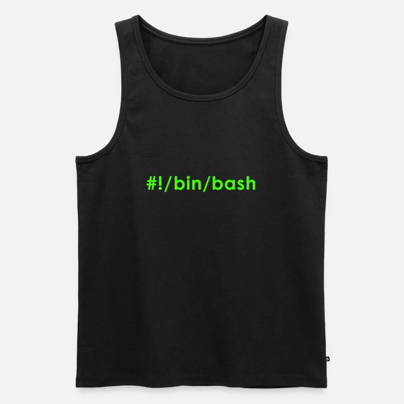 Unix Linux Bash - Männer Premium Bio Tank Top - Schwarz