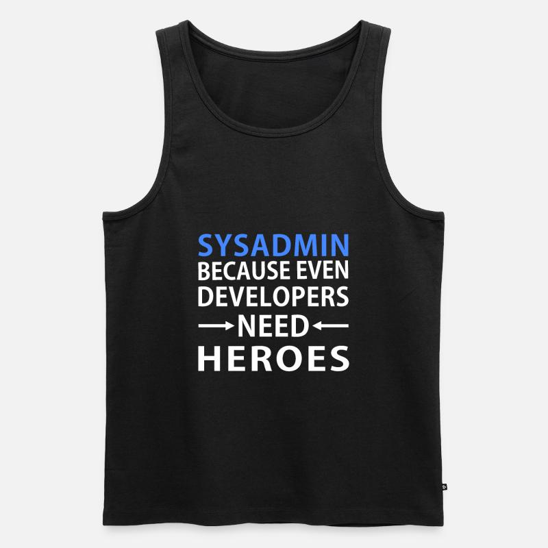 Sysadmin - Débardeur bio Premium Homme - noir