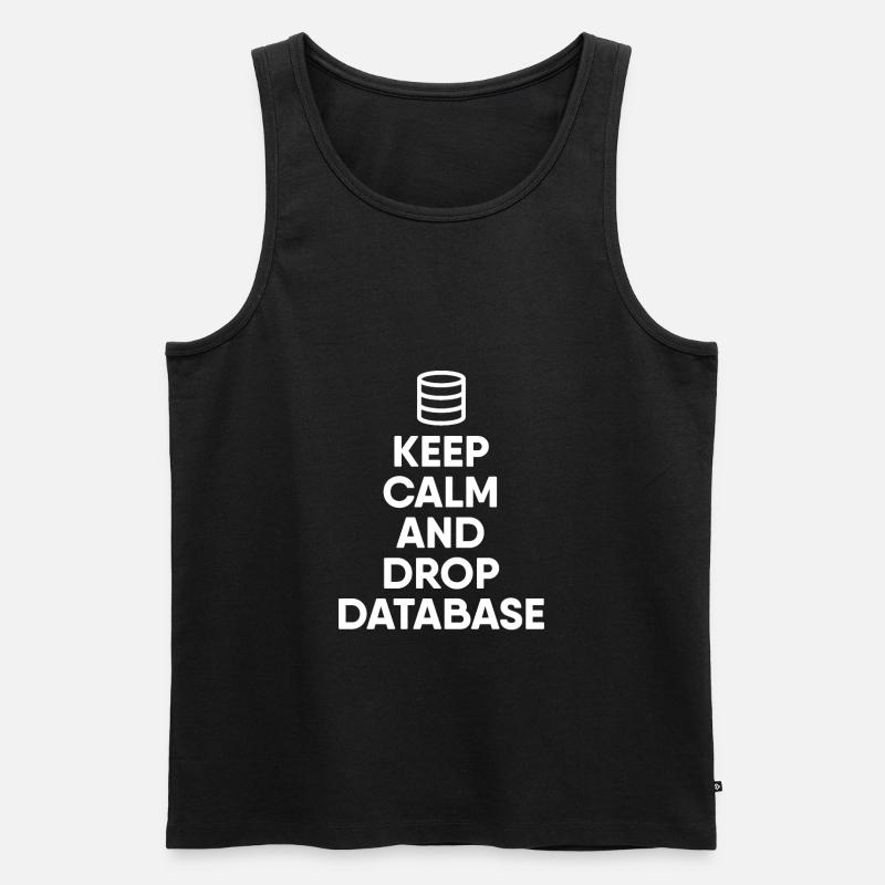 Database Administrator - Men's Premium Organic Tank Top - black