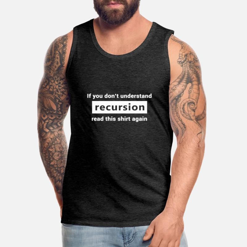 Rekursion Programmieren Männer Premium Bio Tank Top