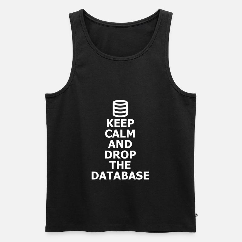 Database Admin DBA - Men's Premium Organic Tank Top - black