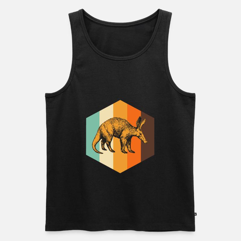 Ameisenbär - Männer Premium Bio Tank Top - Schwarz