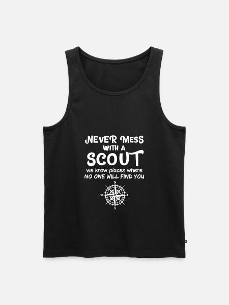 Scout Gift - Men's Premium Organic Tank Top - black
