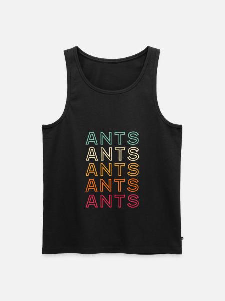 Ant Retro - Men's Premium Organic Tank Top - black
