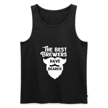 Bierbrauer Bart - Männer Premium Bio Tank Top - Schwarz - Vorne - AI Model Male 178 light (178cm)