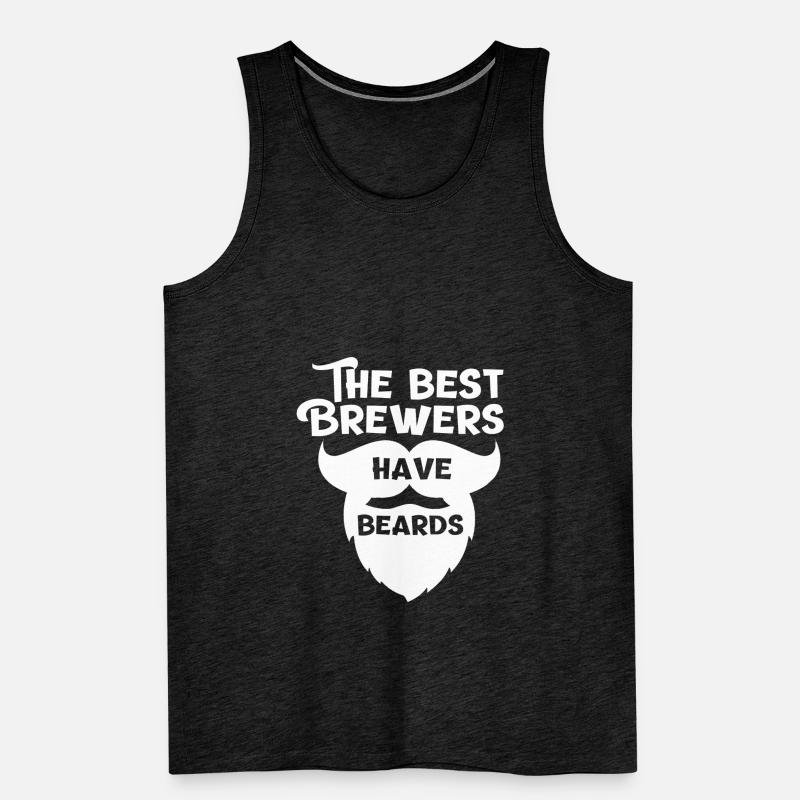 Bierbrauer Bart Männer Premium Bio Tank Top