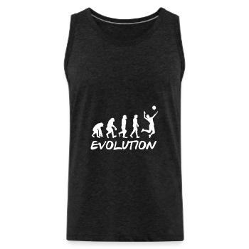 Volleyball Evolution - Männer Premium Bio Tank Top - Anthrazit - Vorne - Alexander (188cm)