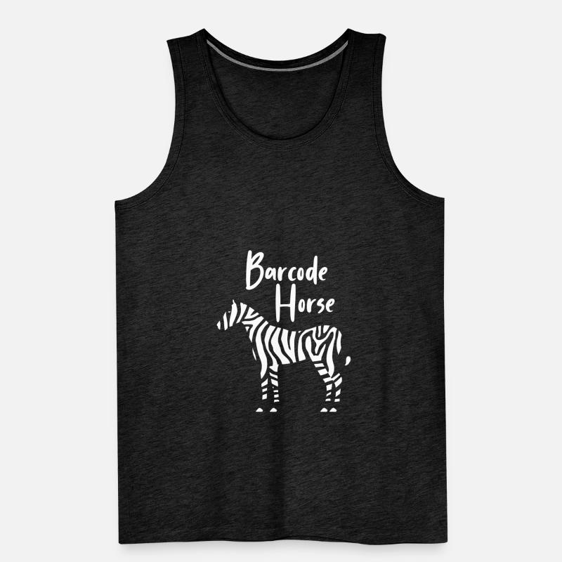 Zebra Barcode Männer Premium Bio Tank Top