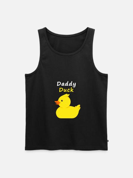 Daddy duck - Men's Premium Organic Tank Top - black