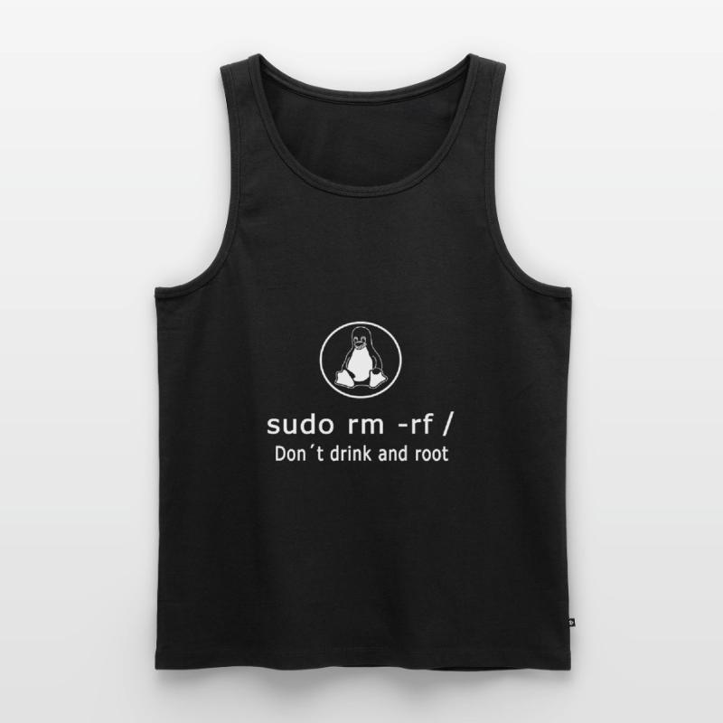 Linux Admin Programmer sudo rm rf / Men's Premium Organic Tank Top