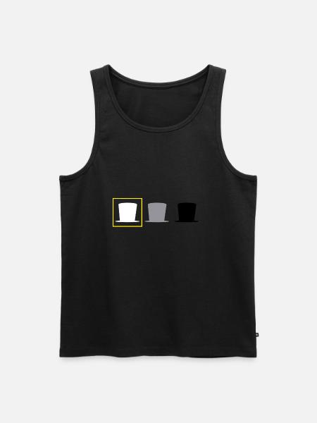 Hacker Cyber Security Pentester Hacker - Men's Premium Organic Tank Top - black