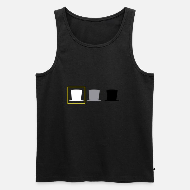 Hacker Cyber Security Pentester Hacker - Men's Premium Organic Tank Top - black