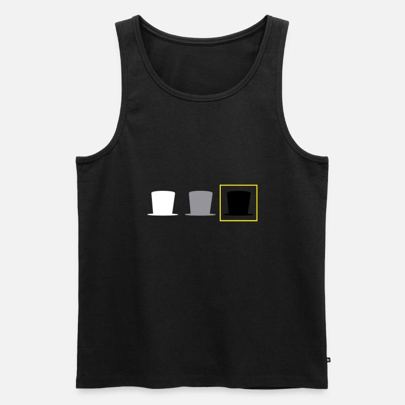 Hacker Cyber Security Pentester Hacker - Men's Premium Organic Tank Top - black