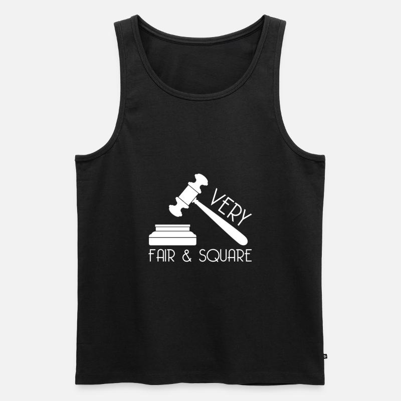 Judge Lawyer Judgment Judge - Men's Premium Organic Tank Top - black