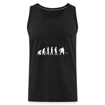 Hockey Evolution Eishockey - Männer Premium Bio Tank Top - Anthrazit - Vorne - Alexander (188cm)