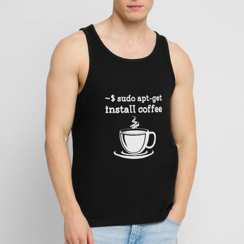 Sudo apt-get installer coffee linux Débardeur bio Premium Homme