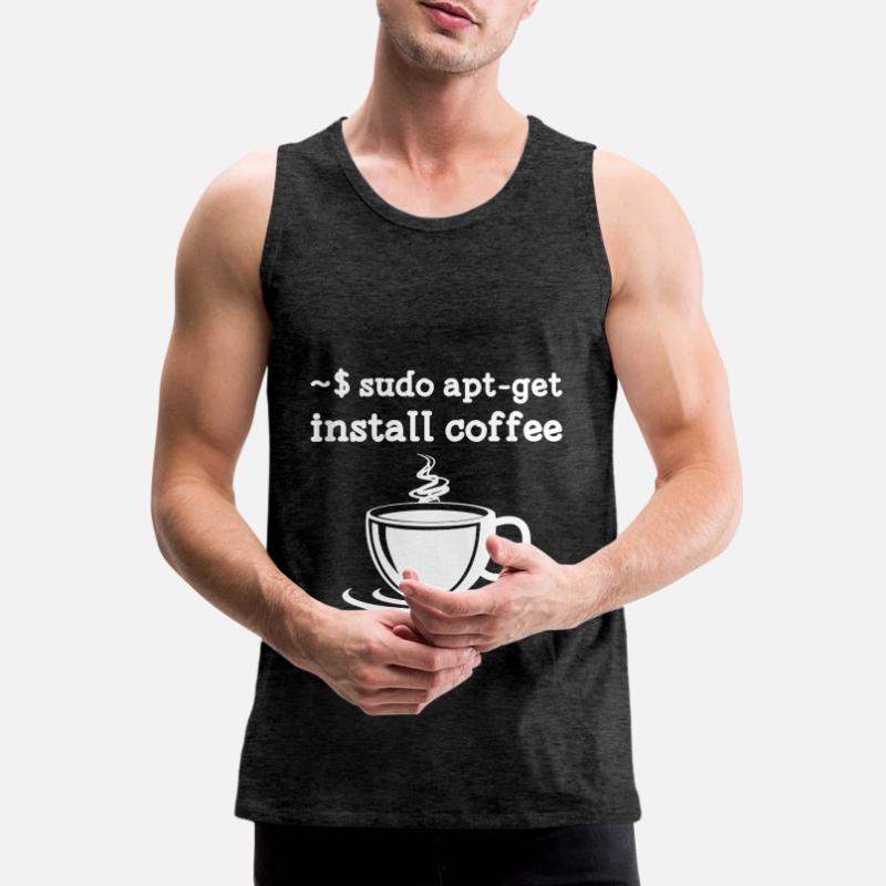 Sudo apt-get installer coffee linux Débardeur bio Premium Homme