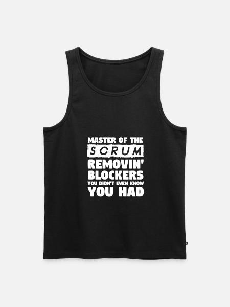 Scrum Master Removing Blockers - Men's Premium Organic Tank Top - black