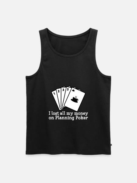 Scrum Planning Poker - Débardeur bio Premium Homme - noir