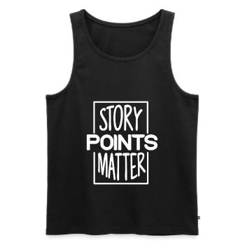 Scrum Story Points Scrum Programmer - Men's Premium Organic Tank Top - black - Front - AI Model Male 178 light (178cm)