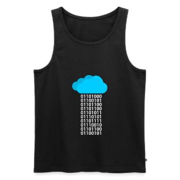 Informatique Big Data Cloud Computing - Débardeur bio Premium Homme - noir - Devant - Michal (187cm)